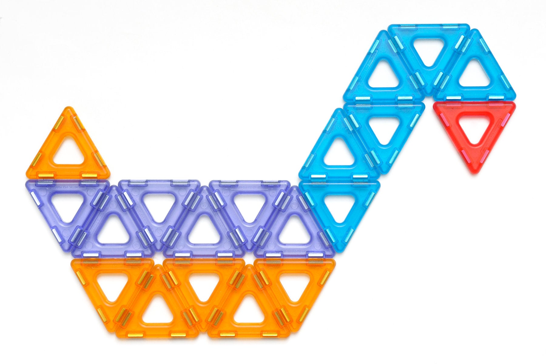 Translucent Magnetic Polydron Set