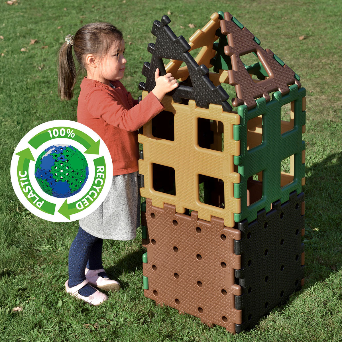 XL Polydron Natural Colours Set 1