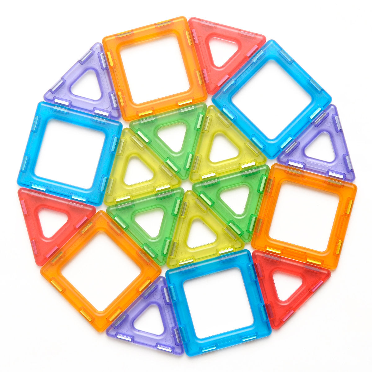 Translucent Magnetic Polydron Set