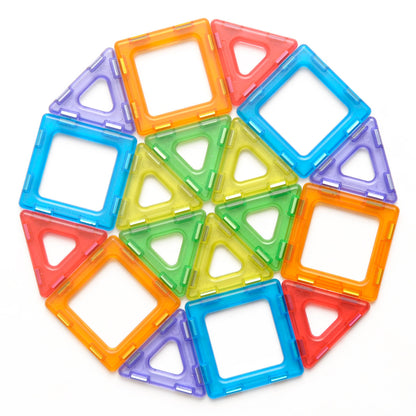 Translucent Magnetic Polydron Set